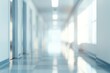© Bule - Empty Hospital Corridor with Bright Lighting