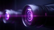© CYBERPINK - A camera lens with a purple glow