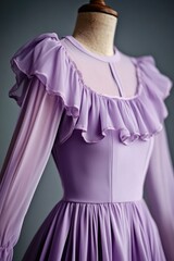 Poster - Fashion detail of a dress on a mannequin, useful for e-commerce or editorial use
