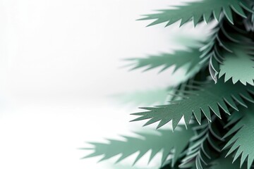 Poster - A close-up shot of a bunch of green leaves, suitable for use in nature and botanical themed projects