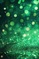 Poster - A vibrant green background filled with numerous lights, ideal for use in digital designs and presentations