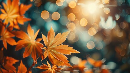 Poster - A close-up shot of a bunch of leaves