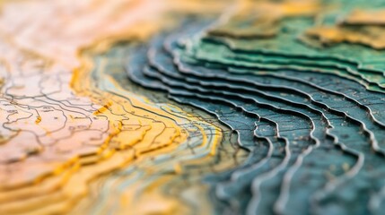 Poster - A detailed view of an artwork featuring a wave, suitable for use in editorial or commercial projects where a unique image is required