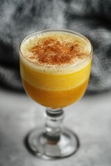 Poster - A close-up view of a drink in a glass, perfect for use in food and beverage advertisements or lifestyle shots