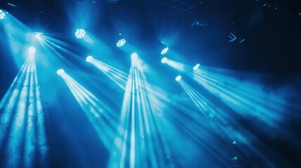 Wall Mural - fans and spotlights, highlighting an energetic and lively atmosphere