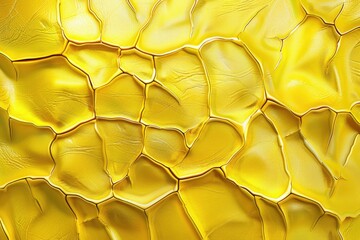 Poster - a close-up shot of a bright yellow wall with textured surface