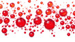 © Komora - Red soda bubbles transparent background
