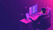 © ceren - Illustrated Software Developer Working in Cyber Space