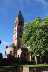 Wall Mural - evangelische Johanneskirche in Simmersfeld