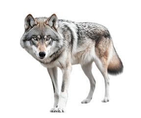  wolf isolated on white background