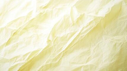 Poster - Close-up of crinkled yellow paper, showcasing texture and softness.