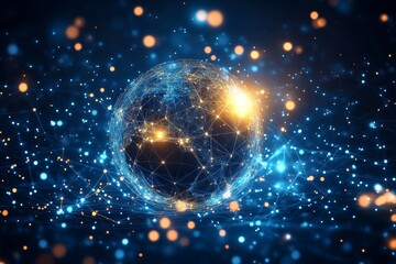 An abstract background in technology and engineering
