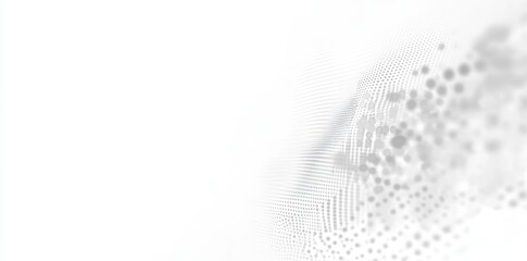 Poster - The poster features a dynamic technology network with a grey background.
