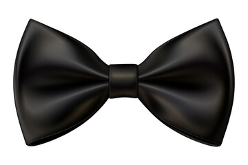 black bow isolated on white