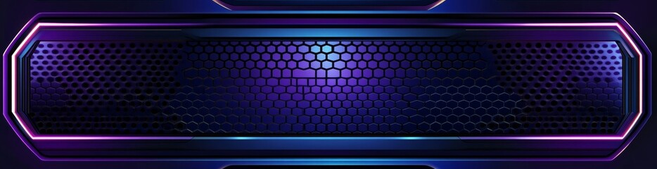 Poster - An abstract technology background with hexagonal patterns for banners or header designs
