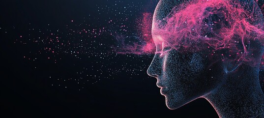 Poster - A futuristic blue circuit board background design with modern technology circuit board illustration texture. Waves flow. Quantum explosion technology. Quantum computer technologies.