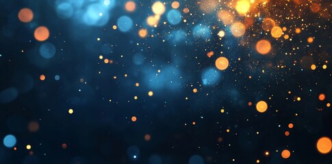 Poster - Stock image of a blue futuristic technology background with organic motion.