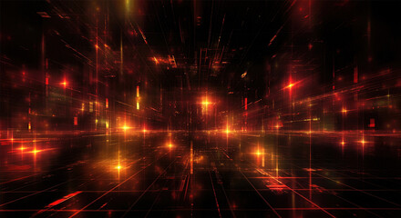 Aufkleber - Digital background perfect for tech processes, neural networks, artificial intelligence, data transfer and encryption, digital archives, sound and graphic presentations, science, education, etc.