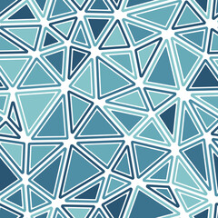 Poster - vector science background. rounded solid shapes in frames. large triangles size. monotone colored st