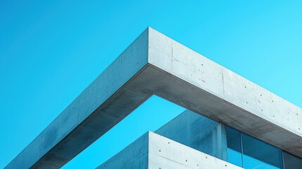 Poster - Concrete Architecture Modern Building Design Sky