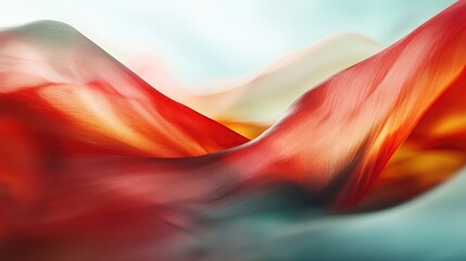 Poster - Abstract flowing patterns in warm colors create a dynamic visual experience.