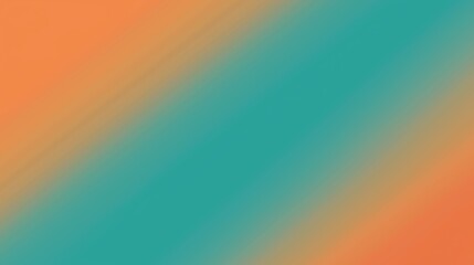 Poster - Playful Gradient Wallpaper Transitioning from Bright Orange to Cool Teal in a Smooth Blend Ideal for Contemporary Digital Backgrounds