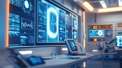 Poster - Futuristic Control Room