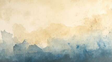 Poster - Gentle hues of blue and beige merge seamlessly, evoking a serene and peaceful ambiance perfect for artistic inspiration. Generative AI