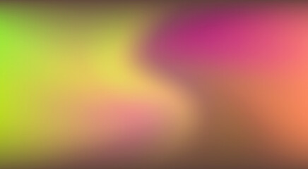 Fototapete - Soft and dreamy abstract illustration with pastel hues of pink and yellow blending seamlessly. The fluid, wavy gradients create a calming and ethereal visual appeal.