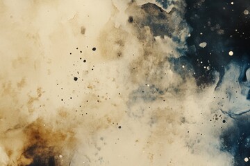 Aufkleber - Soft swirls of color combine warm tones and cool shades, forming an artistic abstract background perfect for design inspiration. Generative AI