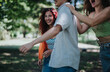 © qunica.com - Young teenagers enjoying a day at the park, capturing the essence of friendship, joy, and moments filled with laughter and happiness.