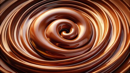 Wall Mural - Splashing swirling chocolate , dessert, sweet, decadent, indulgent, temptation, gourmet, melting, dripping