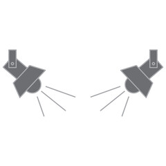 Poster - Searchlight vector icon, vector flat  Spotlight simple illustration..eps