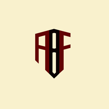 ABF creative minimalist letter logo. ABF unique vector initials alphabet letter logo design