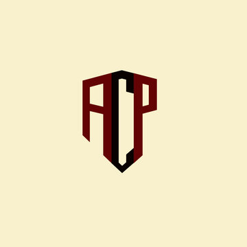 ACP creative minimalist letter logo. ACP unique vector initials alphabet letter logo design