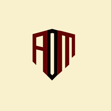 ADM creative minimalist letter logo. ADM unique vector initials alphabet letter logo design