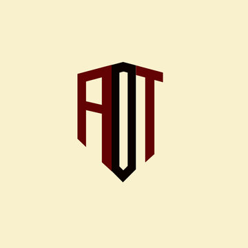 ADT creative minimalist letter logo. ADT unique vector initials alphabet letter logo design