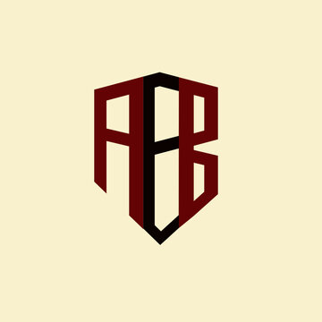 AEB creative minimalist letter logo. AEB unique vector initials alphabet letter logo design