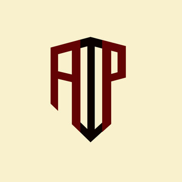 AIP creative minimalist letter logo. AIP unique vector initials alphabet letter logo design