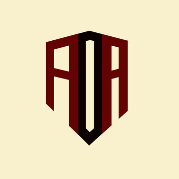 AOA creative minimalist letter logo. AOA unique vector initials alphabet letter logo design