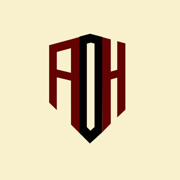 AOH creative minimalist letter logo. AOH unique vector initials alphabet letter logo design