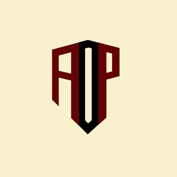 AOP creative minimalist letter logo. AOP unique vector initials alphabet letter logo design