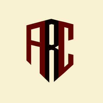 ARC creative minimalist letter logo. ARC unique vector initials alphabet letter logo design