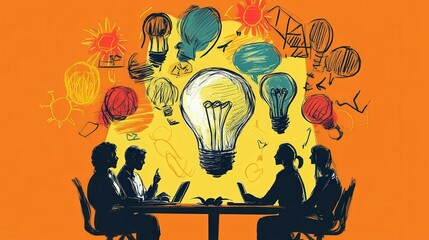 Poster - Describe a brainstorming session where a company is identifying its unique selling points (USPs).