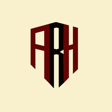 ARH creative minimalist letter logo. ARH unique vector initials alphabet letter logo design