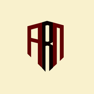 ARN creative minimalist letter logo. ARN unique vector initials alphabet letter logo design