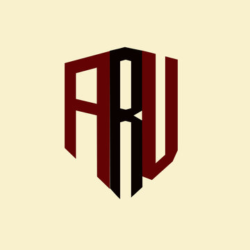 ARU creative minimalist letter logo. ARU unique vector initials alphabet letter logo design