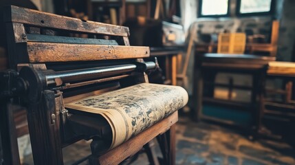 Poster - The development of the printing press in the 15th century revolutionized communication and knowledge-sharing.