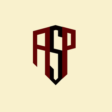 ASP creative minimalist letter logo. ASP unique vector initials alphabet letter logo design