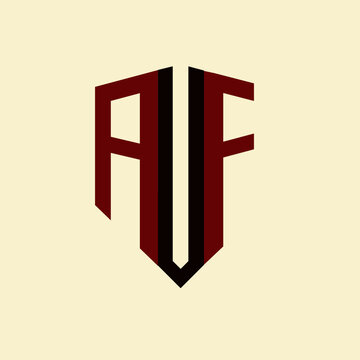 AUF creative minimalist letter logo. AUF unique vector initials alphabet letter logo design